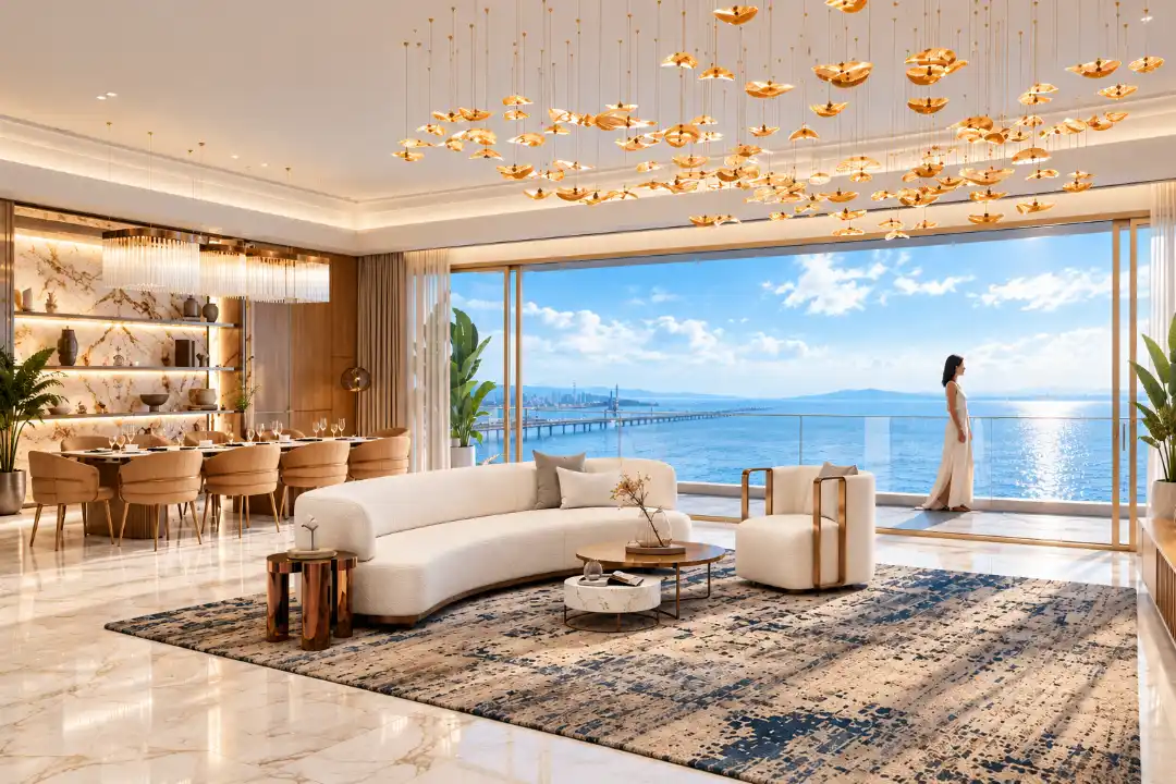 Expansive living room